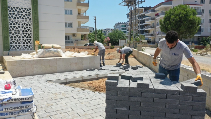 Pazarcı Mahallesi’ndeki Yeni Caminin Çevre Düzenlemesi Tamamlandı