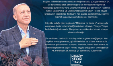 AK Parti 24. Kuruluş Yıl Dönümünü Kutladı