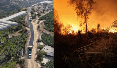 Yangın Bölgesinde Asfalt Ayıbı: Hasta ve Felçli Babasına Gitmek İsteyen Vatandaş Yoldan Çevrildi