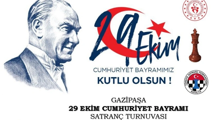 Gazipaşa’da Cumhuriyet Bayramı Satranç Turnuvası Heyecanı Başlıyor