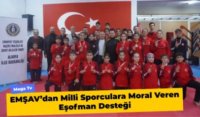 EMŞAV’dan Milli Sporculara Moral Veren Eşofman Desteği