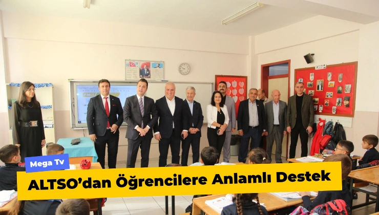 ALTSO’dan Öğrencilere Anlamlı Destek