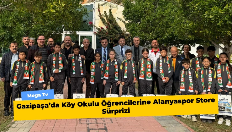 Gazipaşa’da Köy Okulu Öğrencilerine Alanyaspor Store Sürprizi