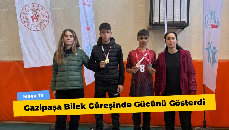 Gazipaşa Bilek Güreşinde Gücünü Gösterdi
