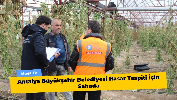 Antalya Büyükşehir Belediyesi Hasar Tespiti İçin Sahada