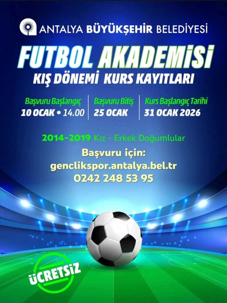 Antalya’da Minik Yeteneklere Kış Daveti: Futbol Akademisi Kayıtları Açılıyor - Mega TV futbol 1 - Mega TV