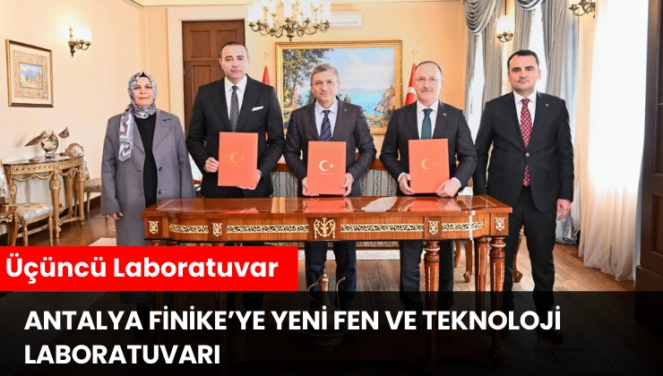 Antalya Finike’ye Yeni Fen ve Teknoloji Laboratuvarı