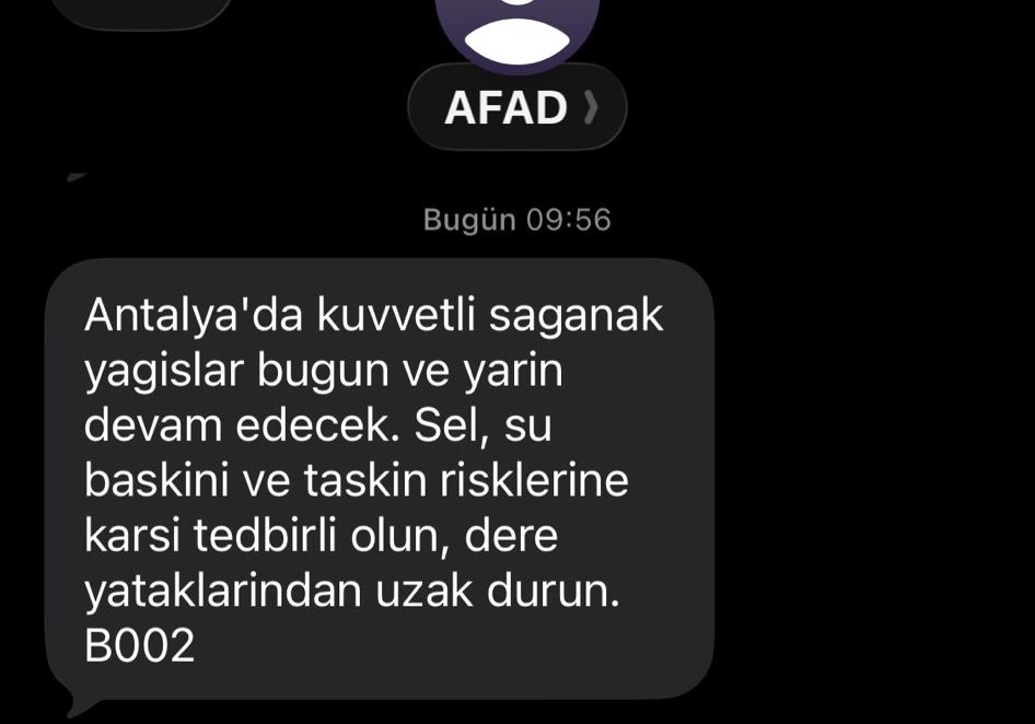 Antalya'ya AFAD’tan Kritik Yağış Uyarısı: O Bölgelerden Uzak Durun! - Mega TV afad - Mega TV