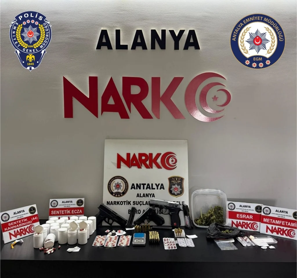 Alanya’da Narkotik Kıskacı: 45 Adrese Eş Zamanlı Operasyon, 37 Şüpheli Hakkında İşlem - Mega TV alanya narkotik operasyon - Mega TV
