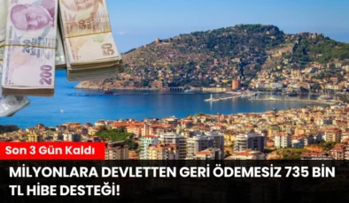 Milyonlara Devletten Geri Ödemesiz 735 Bin TL Hibe Desteği! Son 3 Gün Kaldı
