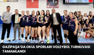 Gazipaşa’da Okul Sporları Voleybol Turnuvası Tamamlandı