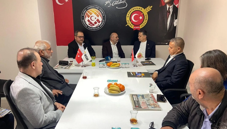 KGK Dış Medya Üyeleri Alanya Basınıyla Buluştu - Mega TV Alanya haber 89 1 - Mega TV