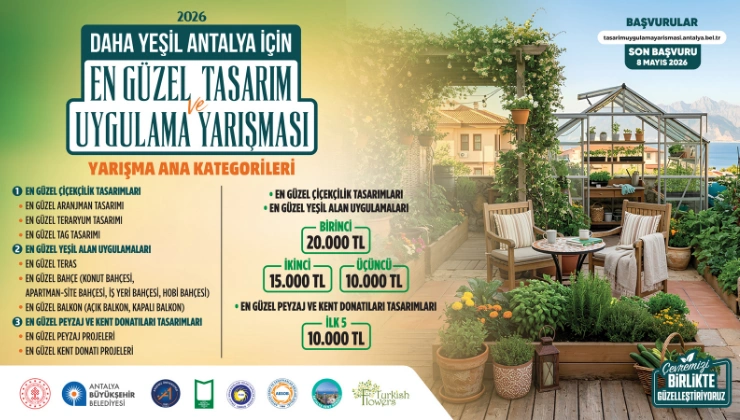 “Daha Yeşil Antalya” Yarışması Başlıyor: Çevreye Duyarlı Projeler Ödüllendirilecek - Mega TV Alanya haber 96 1 - Mega TV