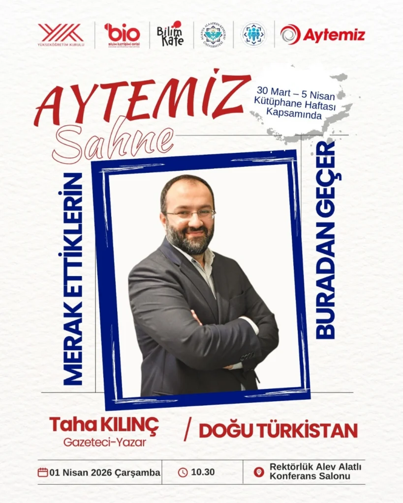 ALKÜ’de Gazeteci Taha Kılınç, Doğu Türkistan Gerçeğini Anlatacak - Mega TV son dakika Insta 1 2 - Mega TV