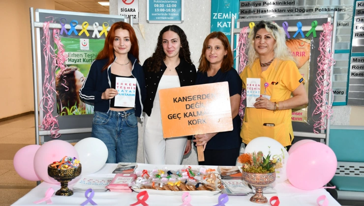 Alanya EAH’de Kanser Haftası Standı: “Erken Teşhis Hayat Kurtarır” - Mega TV Alanya haber 13 - Mega TV