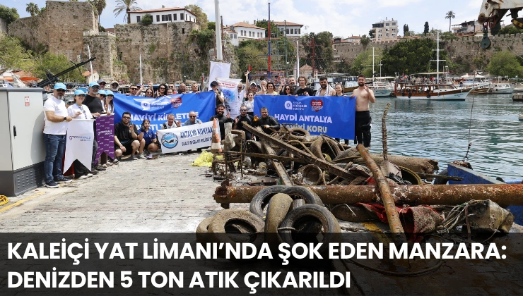 Kaleiçi Yat Limanı’nda Şok Eden Manzara: Denizden 5 Ton Atık Çıkarıldı