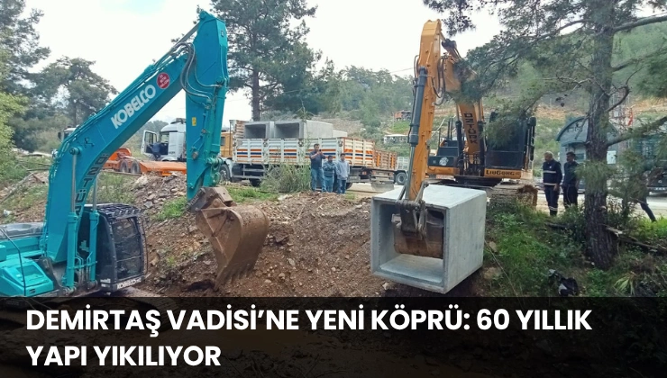 Demirtaş Vadisi’ne Yeni Köprü: 60 Yıllık Yapı Yıkılıyor