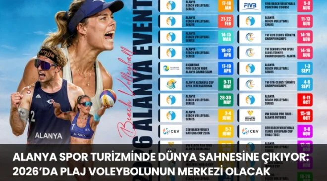 Alanya Spor Turizminde Dünya Sahnesine Çıkıyor: 2026’da Plaj Voleybolunun Merkezi Olacak