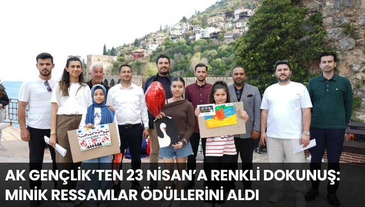AK Gençlik’ten 23 Nisan’a Renkli Dokunuş: Minik Ressamlar Ödüllerini Aldı