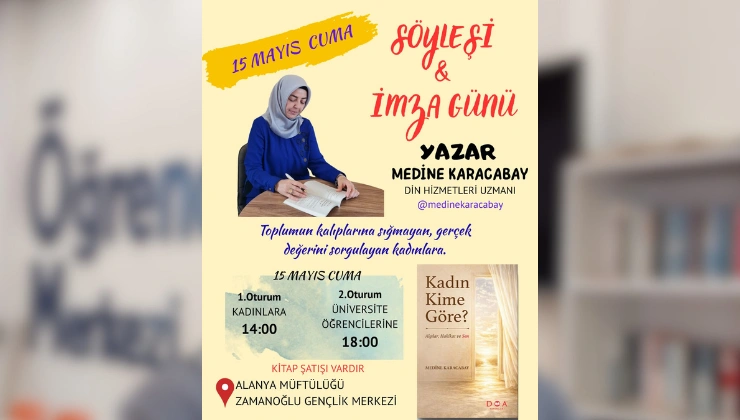 “Alanya’dan Ses Getiren Kitap: Medine Karacabay Kadın Kime Göre?’ Eseriyle Okurlarla Buluşuyor - Mega TV Alanya haber 2026 05 14T145236.855 - Mega TV