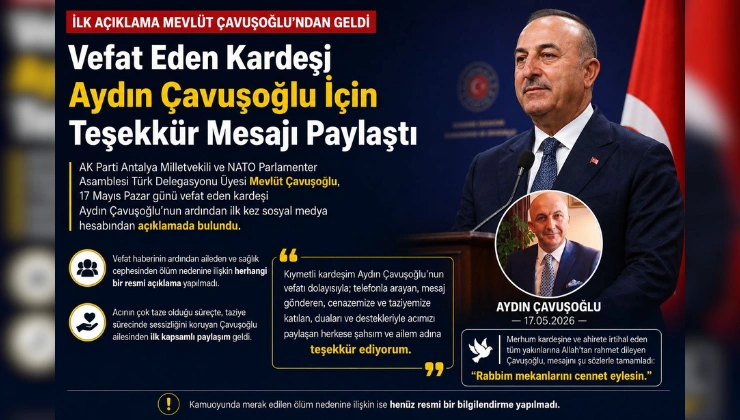İlk Açıklama Mevlüt Çavuşoğlu’ndan Geldi