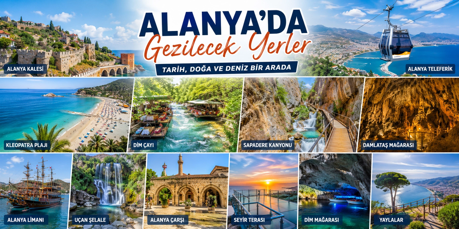 ALANYA’DA BAYRAM TATİLİNİN GÖZDESİ OLACAK ROTALAR: DENİZ, TARİH VE DOĞA BİR ARADA