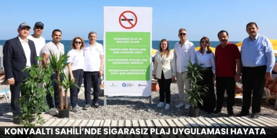 Konyaaltı Sahili’nde Sigarasız Plaj Uygulaması Hayata Geçti