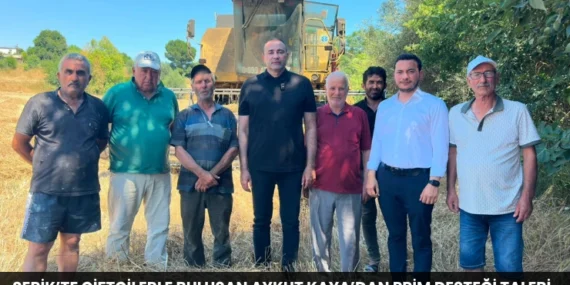 Serik’te Çiftçilerle Buluşan Aykut Kaya’dan Prim Desteği Talebi