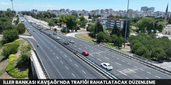 İller Bankası Kavşağı’nda Trafiği Rahatlatacak Düzenleme Tamamlandı