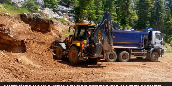 Akseki’de Yayla Yolları Yaz Sezonuna Hazırlanıyor