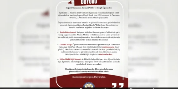 Alanya’da LGS Alarmı: Tüm Tedbirler En Üst Seviyede