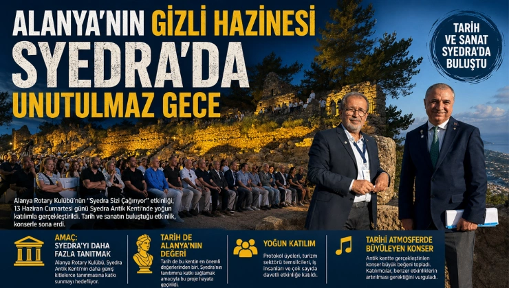Alanya’nın Gizli Hazinesi Syedra’da Unutulmaz Gece