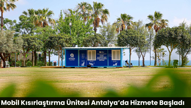 Mobil Kısırlaştırma Ünitesi Antalya’da Hizmete Başladı
