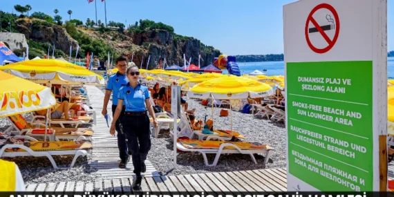 Antalya Büyükşehir’den Sigarasız Sahil Hamlesi