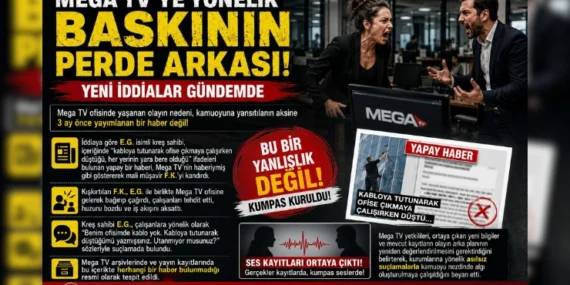 MEGA TV’YE YÖNELİK BASKININ PERDE ARKASI. YENİ İDDİALAR GÜNDEMDE