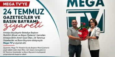 Mega TV’ye 24 Temmuz Gazeteciler ve Basın Bayramı ziyareti