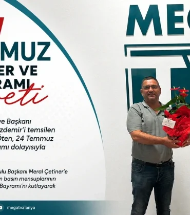 Mega TV’ye 24 Temmuz Gazeteciler ve Basın Bayramı ziyareti