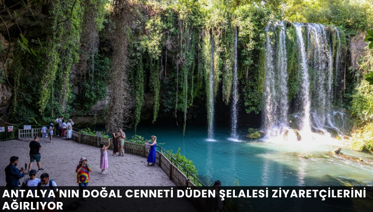 Antalya'nın Doğal Cenneti Düden Şelalesi Ziyaretçilerini Ağırlıyor - Mega TV Alanya haber (57)