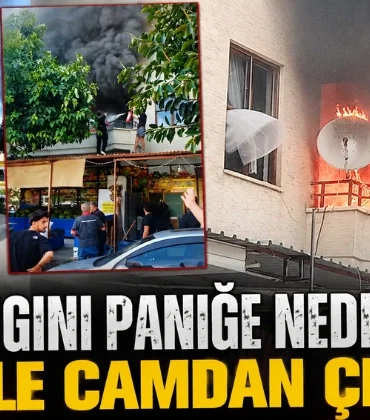 Alanya’da Ev Yangını Paniğe Neden Oldu! Aile Camdan Çıktı