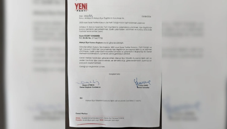 Yeni Parti Alanya Teşkilatı Kuruldu! Bülent Kandemir'den Birlik ve Değişim Mesajı - Mega TV Alanya haber 78 - Mega TV