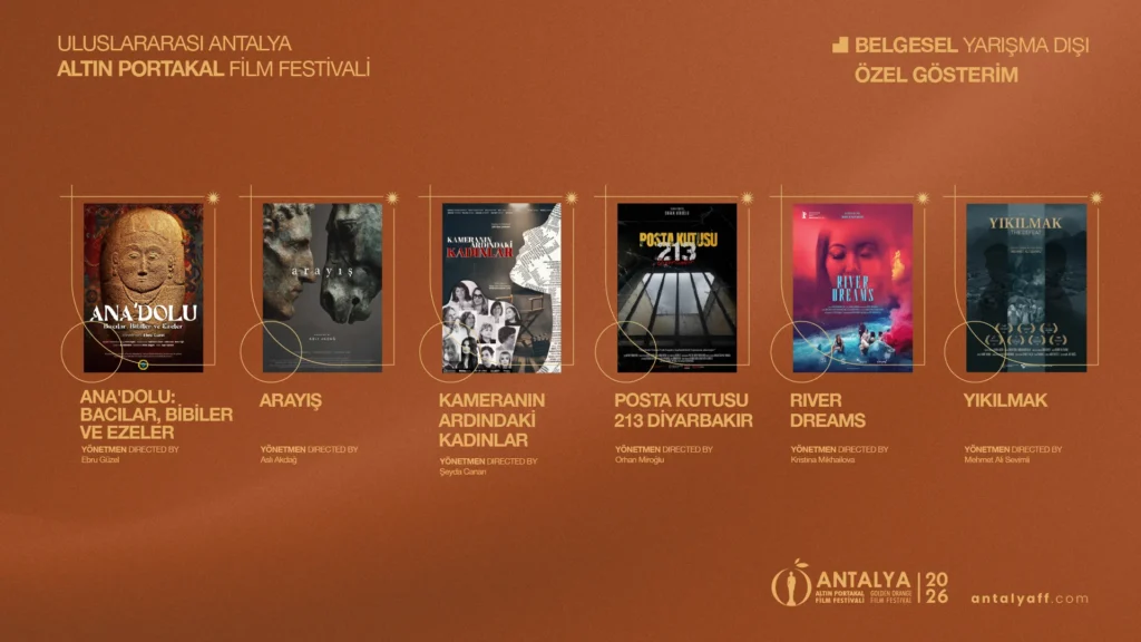 Altın Portakal’da yarışma dışı filmler açıklandı - Mega TV APFF26 AFISLI FILMLER YATAY TOPLU WEB ICIN YARISMA DISI BELGESEL WEB TOPLU - Mega TV