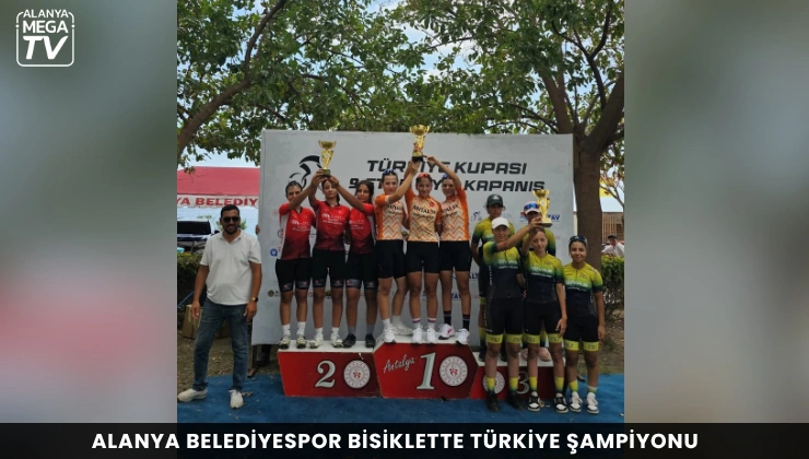 Alanya Belediyespor bisiklette Türkiye şampiyonu