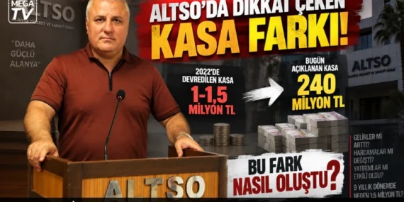 ALTSO’da dikkat çeken kasa farkı!