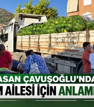 Hasan Çavuşoğlu’ndan merhum ailesi için anlamlı ikram