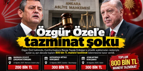 Özgür Özel’e tazminat şoku