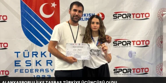 Alanyasporlu İlke Taşbaş Türkiye üçüncüsü oldu