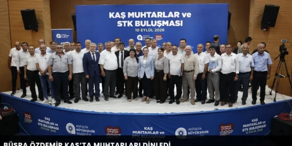Büşra Özdemir Kaş’ta muhtarları dinledi