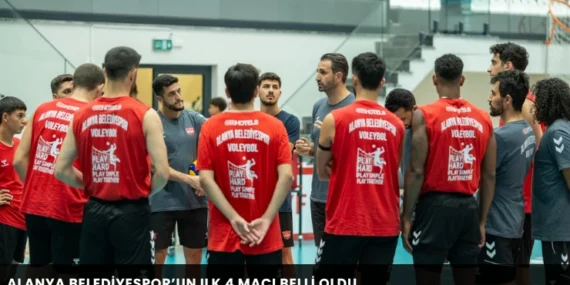 Alanya Belediyespor’un ilk 4 maçı belli oldu