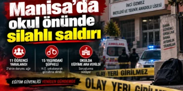 Manisa’da okul önünde silahlı saldırı 