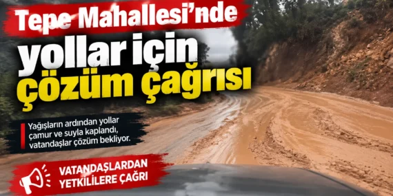Tepe Mahallesi’nde yollar için çözüm çağrısı 